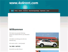 Tablet Screenshot of 4x4rent.com